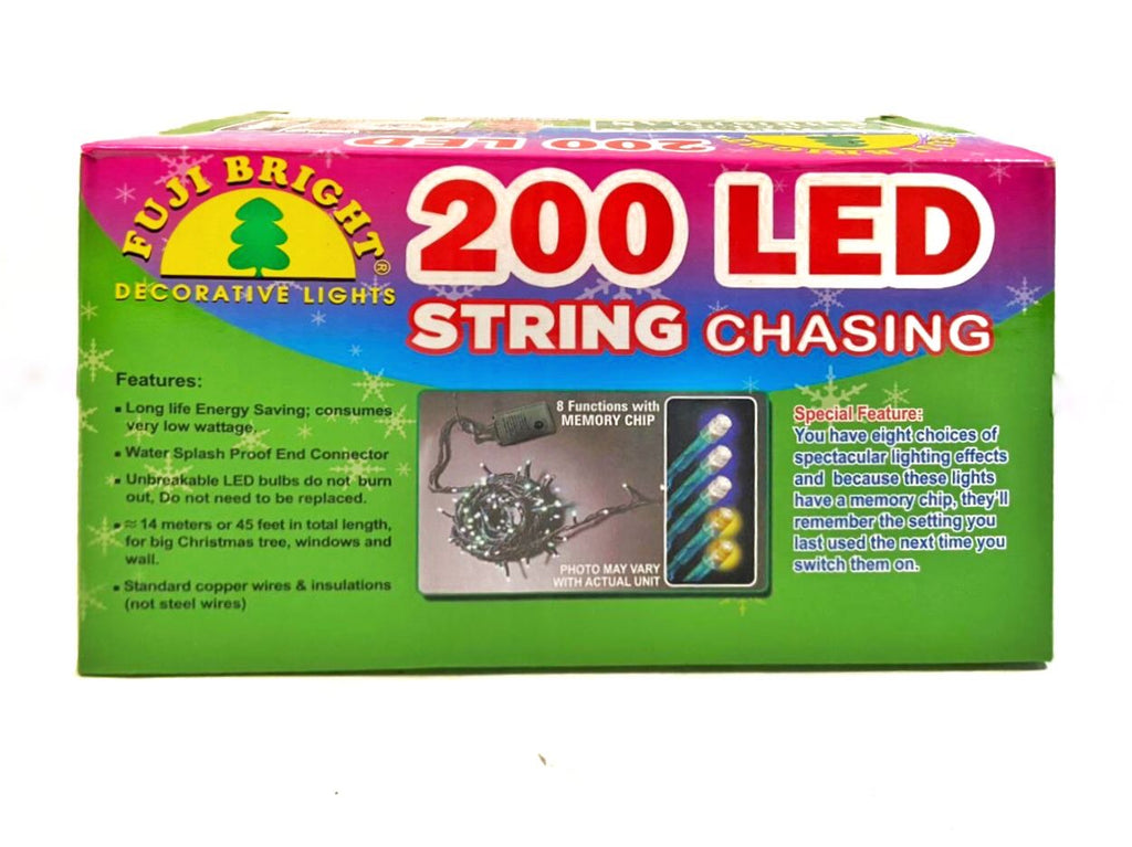 Fuji Bright 200L Chasing Christmas String Lights w/ Controller